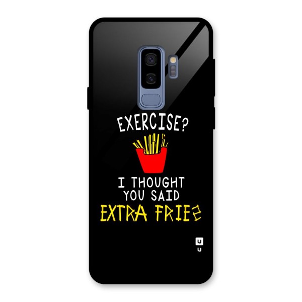 Extra Fries Glass Back Case for Galaxy S9 Plus
