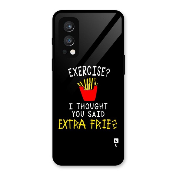 Extra Fries Glass Back Case for OnePlus Nord 2 5G