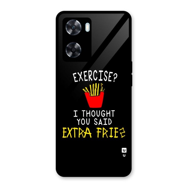 Extra Fries Glass Back Case for Oppo A77