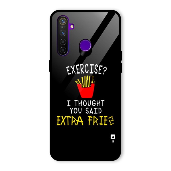 Extra Fries Glass Back Case for Realme 5 Pro