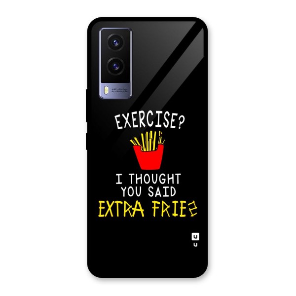Extra Fries Glass Back Case for Vivo V21e 5G