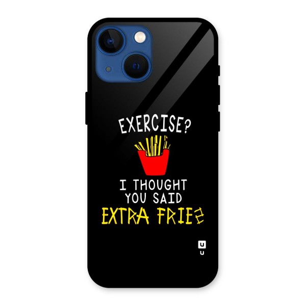 Extra Fries Glass Back Case for iPhone 13 Mini