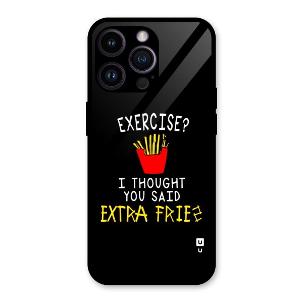Extra Fries Glass Back Case for iPhone 14 Pro Max