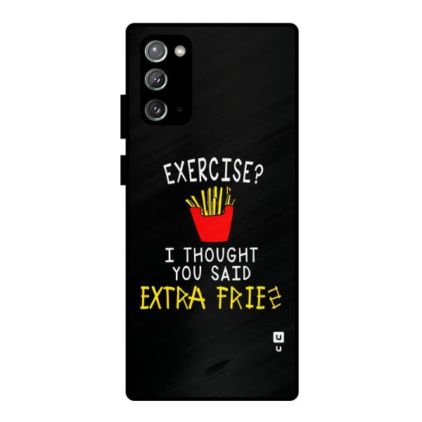 Extra Fries Metal Back Case for Galaxy Note 20