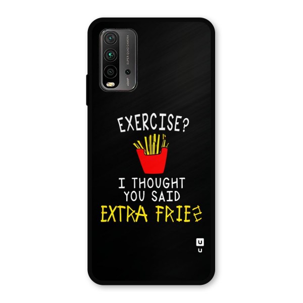 Extra Fries Metal Back Case for Redmi 9 Power