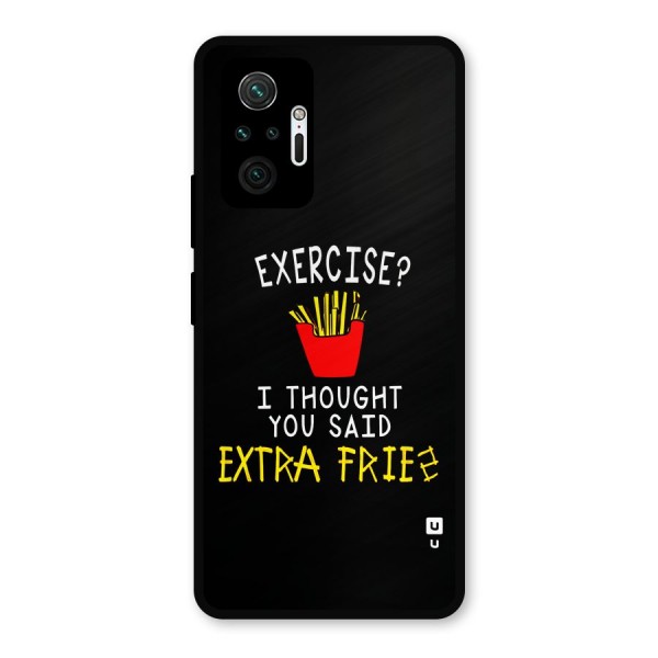 Extra Fries Metal Back Case for Redmi Note 10 Pro Max