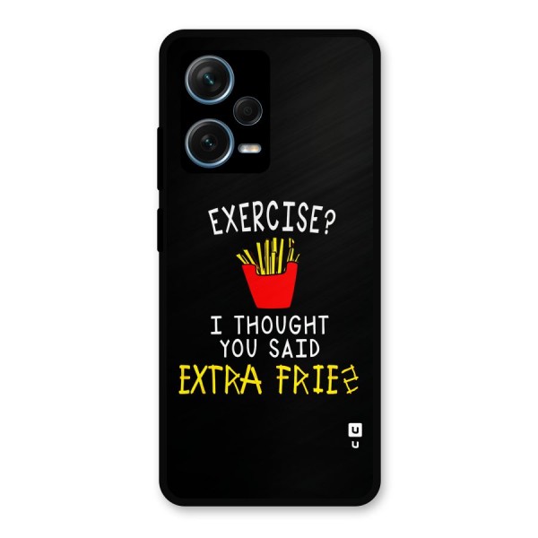 Extra Fries Metal Back Case for Redmi Note 12 Pro Plus 5G