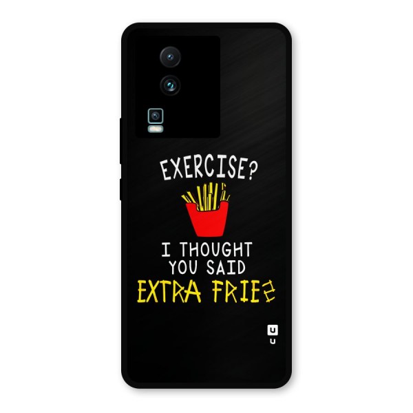 Extra Fries Metal Back Case for iQOO Neo 7