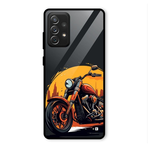 Extreme Cruiser Bike Glass Back Case for Galaxy A72