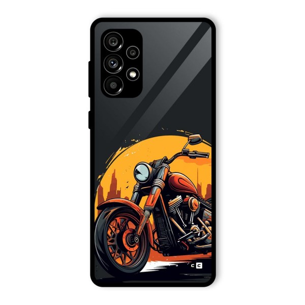 Extreme Cruiser Bike Glass Back Case for Galaxy A73 5G