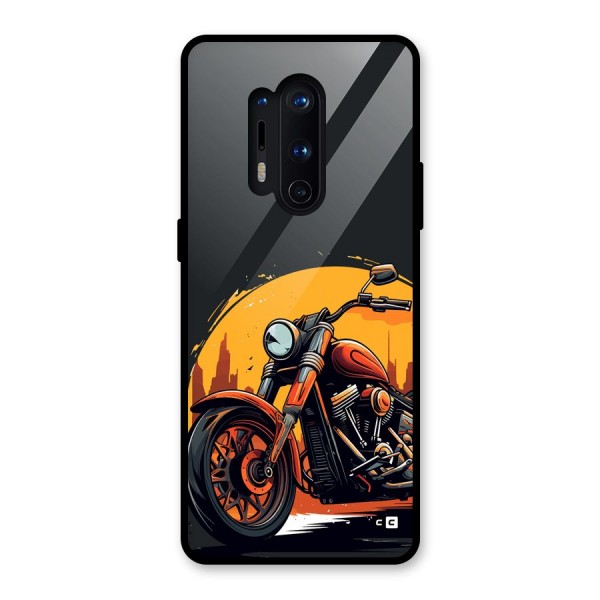 Extreme Cruiser Bike Glass Back Case for OnePlus 8 Pro