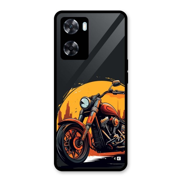 Extreme Cruiser Bike Glass Back Case for Oppo A77