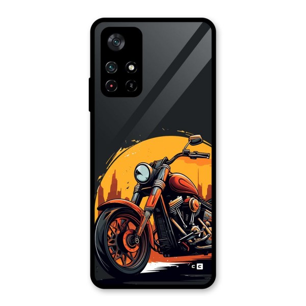Extreme Cruiser Bike Glass Back Case for Poco M4 Pro 5G