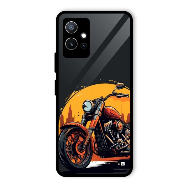 Extreme Cruiser Bike Glass Back Case for Vivo T1 5G