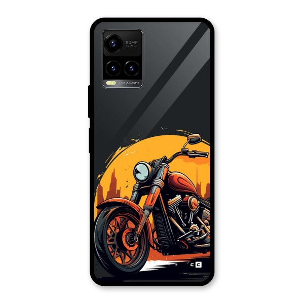 Extreme Cruiser Bike Glass Back Case for Vivo Y33s