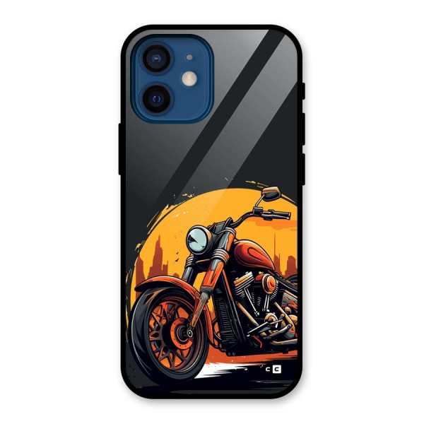 Extreme Cruiser Bike Glass Back Case for iPhone 12 Mini