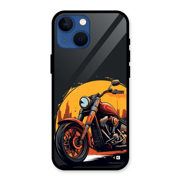 Extreme Cruiser Bike Glass Back Case for iPhone 13 Mini