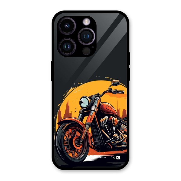 Extreme Cruiser Bike Glass Back Case for iPhone 14 Pro