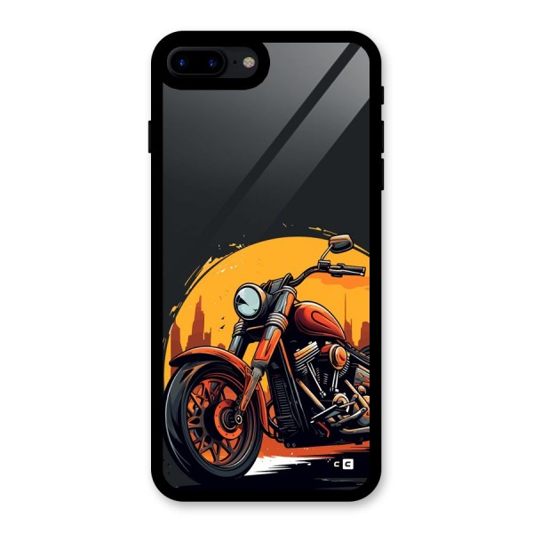 Extreme Cruiser Bike Glass Back Case for iPhone 8 Plus