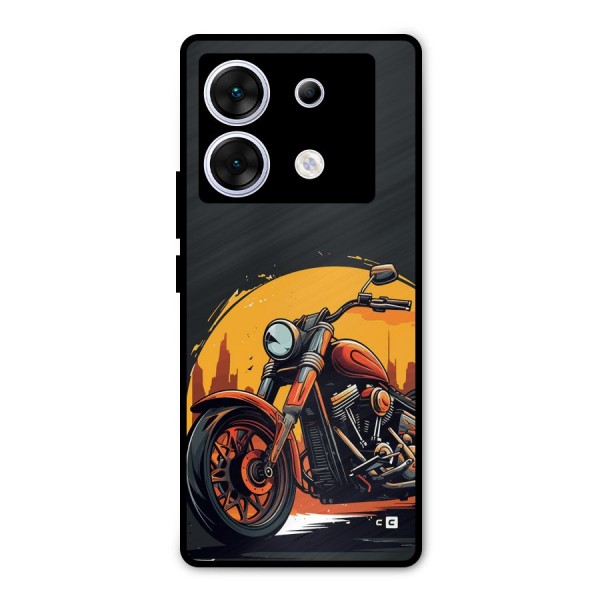 Extreme Cruiser Bike Metal Back Case for Infinix Zero 30 5G