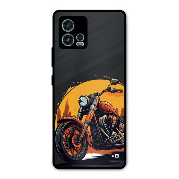 Extreme Cruiser Bike Metal Back Case for Moto G72