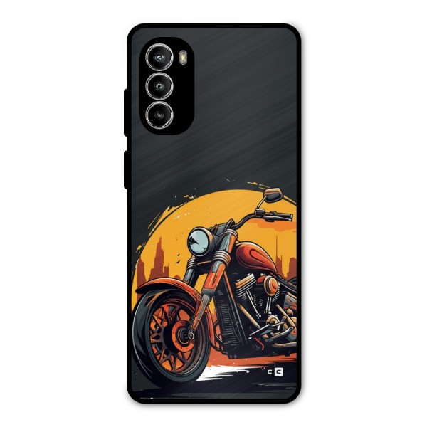 Extreme Cruiser Bike Metal Back Case for Moto G82