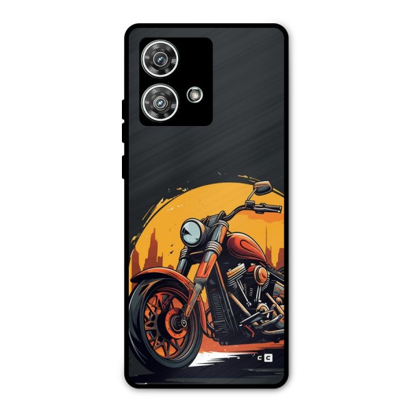 Extreme Cruiser Bike Metal Back Case for Motorola Edge 40 Neo