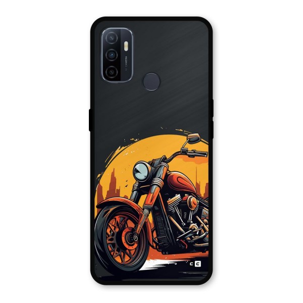 Extreme Cruiser Bike Metal Back Case for Oppo A53