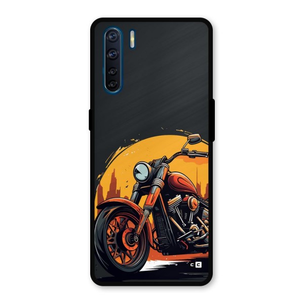 Extreme Cruiser Bike Metal Back Case for Oppo F15