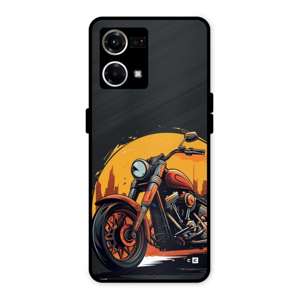 Extreme Cruiser Bike Metal Back Case for Oppo F21s Pro 4G