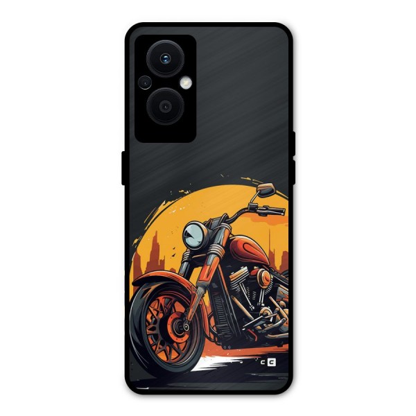Extreme Cruiser Bike Metal Back Case for Oppo F21s Pro 5G