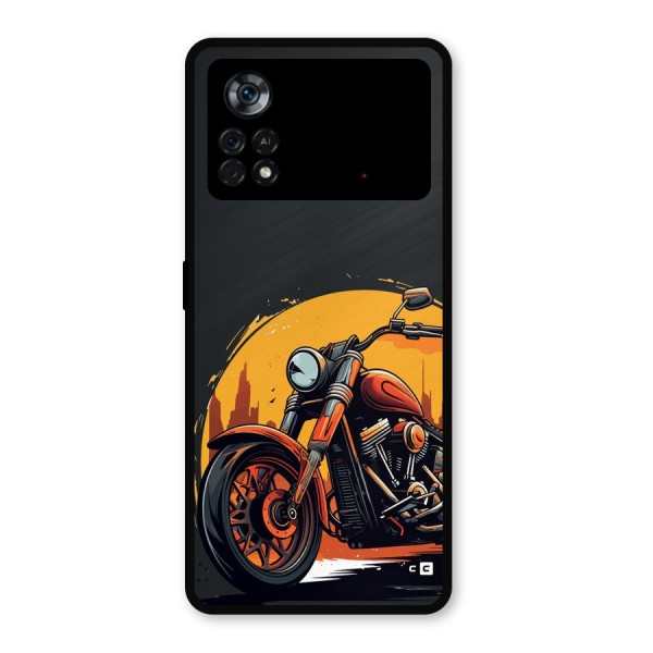 Extreme Cruiser Bike Metal Back Case for Poco X4 Pro 5G