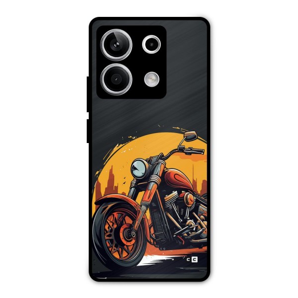 Extreme Cruiser Bike Metal Back Case for Redmi Note 13 5G