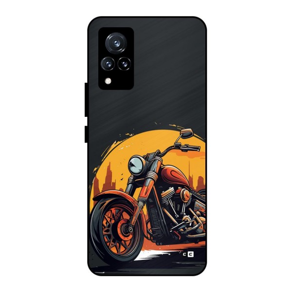 Extreme Cruiser Bike Metal Back Case for Vivo V21 5G