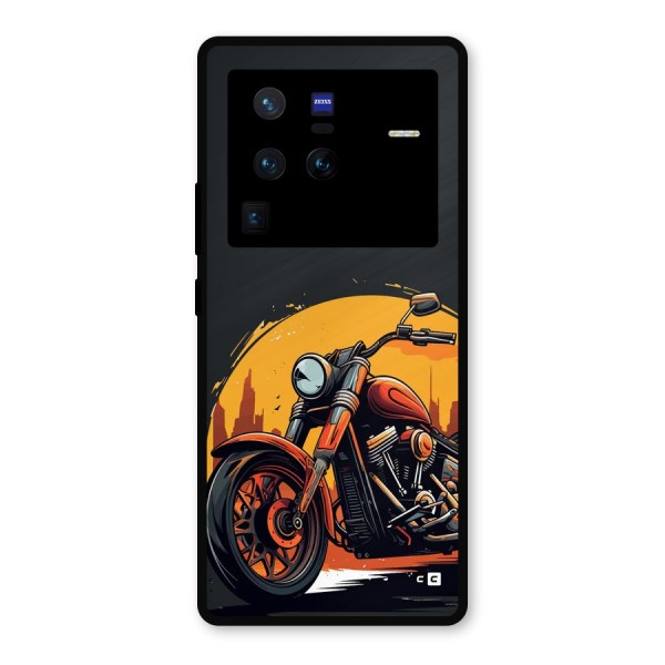Extreme Cruiser Bike Metal Back Case for Vivo X80 Pro