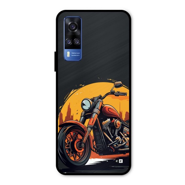 Extreme Cruiser Bike Metal Back Case for Vivo Y51A