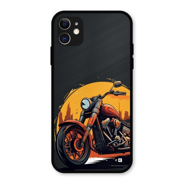 Extreme Cruiser Bike Metal Back Case for iPhone 11