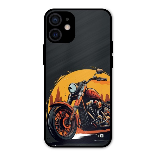 Extreme Cruiser Bike Metal Back Case for iPhone 12 Mini