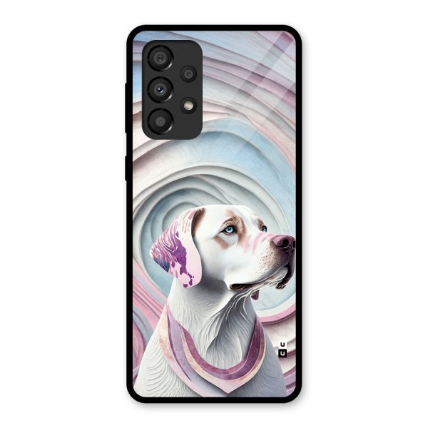 Eye Dog illustration Glass Back Case for Galaxy A33 5G