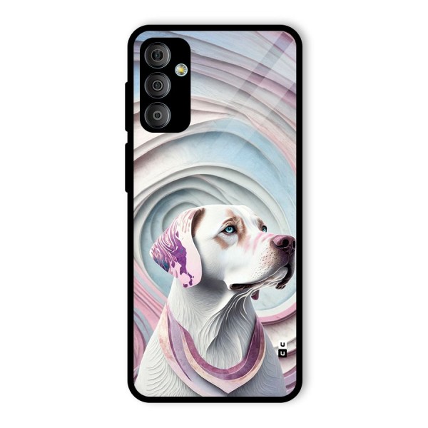 Eye Dog illustration Glass Back Case for Galaxy F23