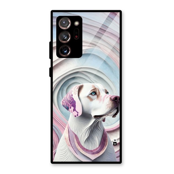 Eye Dog illustration Glass Back Case for Galaxy Note 20 Ultra 5G