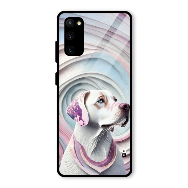 Eye Dog illustration Glass Back Case for Galaxy S20 FE 5G