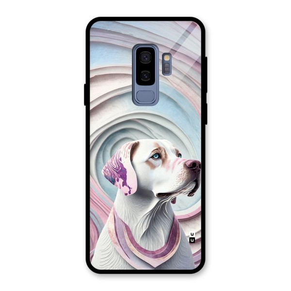 Eye Dog illustration Glass Back Case for Galaxy S9 Plus