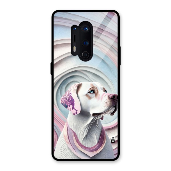 Eye Dog illustration Glass Back Case for OnePlus 8 Pro