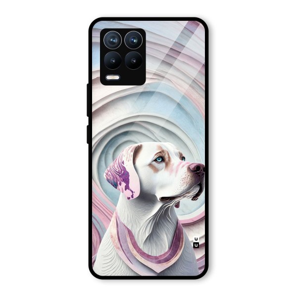 Eye Dog illustration Glass Back Case for Realme 8 Pro