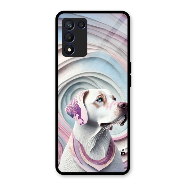 Eye Dog illustration Glass Back Case for Realme 9 5G Speed