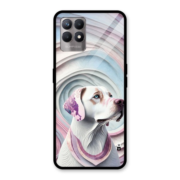 Eye Dog illustration Glass Back Case for Realme Narzo 50