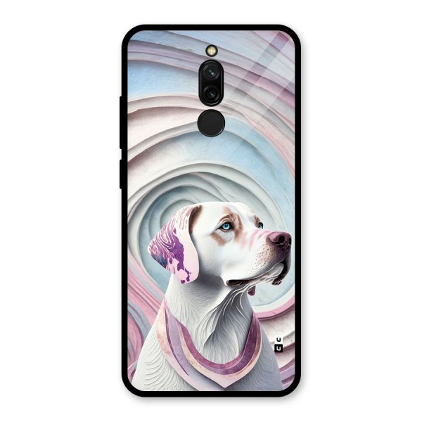 Eye Dog illustration Glass Back Case for Redmi 8