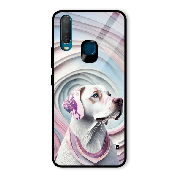 Eye Dog illustration Glass Back Case for Vivo Y12