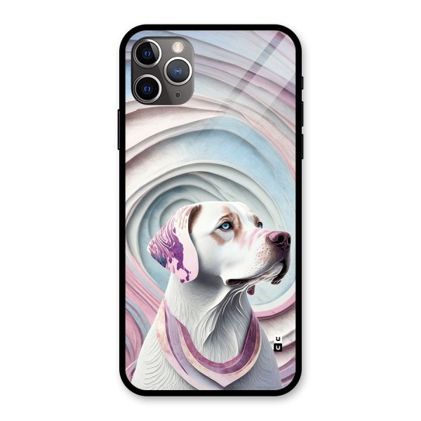 Eye Dog illustration Glass Back Case for iPhone 11 Pro Max